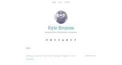 Desktop Screenshot of kylebrumm.com
